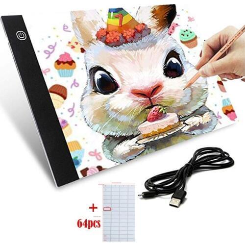 Dimmable Light Pad Diamond Painting Cross Stitch Tools Ultrathin A4 LED Light Pad Box Tablet for Diamond Embroidery Accessories