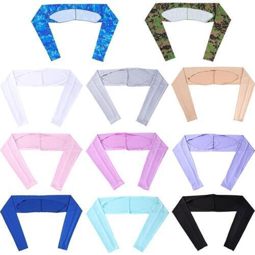 Women Shawl Cuff Gloves Golf Shawl Sleeves Ice Silk Sunscreen Sleeves Outdoor Summer UV Protection Clothing Arm Warmers4yn