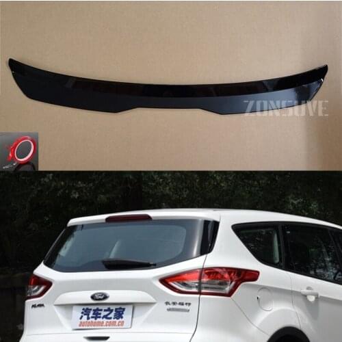 Use For Ford Kuga 2013--2020 Year Roof Spoiler Carbon Fiber Look Accessories Body Kit Factory Style