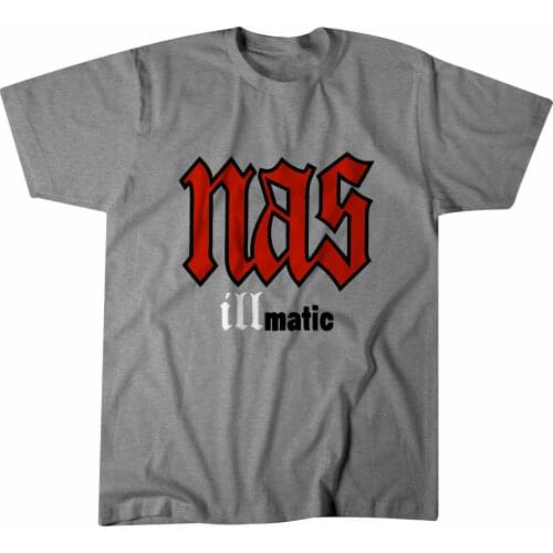 Nas Illmatic Promo T-Shirt - Classic Hip Hop For MenS