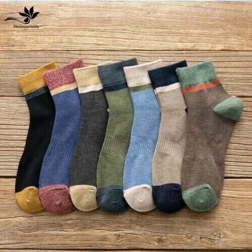 Shulammitelily Men's Colored Socks