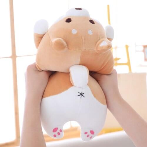 Good Quality Cute Fat Shiba Inu Dog Plush Toy Stuffed Soft Kawaii Animal Cartoon Pillow Lovely Gift for Kids Baby Children