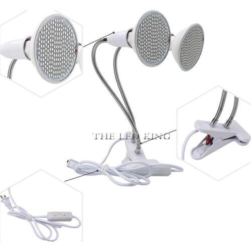 LED Grow Light with 360 Degrees Flexible Lamp Holder dual Clips LED Plant Growth Light for Indoor or Desktop Plants & hydroponic