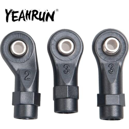 YEAHRUN 10 pcs/set Plastic Ball Head Straight Rod Ends Width Balls for TRX-4 1/10 RC Crawler Car Upgrade Parts