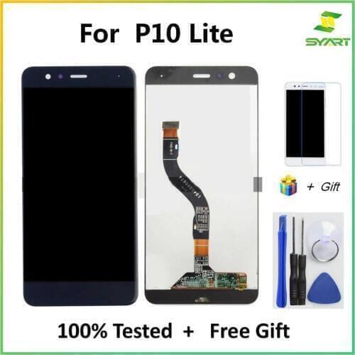 For Huawei P10 Lite LCD Display Touch Screen Digiziter Assembly Replacement Parts + Tools For WAS-LX2J / LX2 / LX1A LCDs Screen