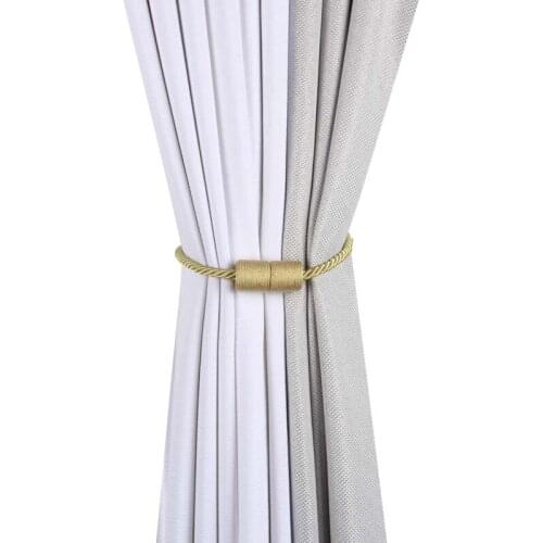 1Pc Magnetic Curtain Tieback Cylinder Hanging Ball Buckle Strap Rope Room Accessories Curtain Decoration