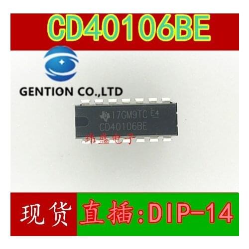 20PCS CD40106BE DIP-14 logic chip in stock 100% new and original