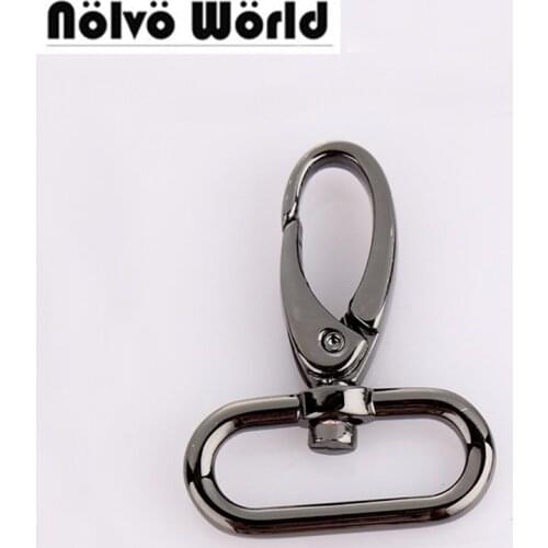 30 pieces 4 colors 4.9*3.2cm 1.2 Inch trigger snap hook black gun swivel clasp lobster claws swivel hooks