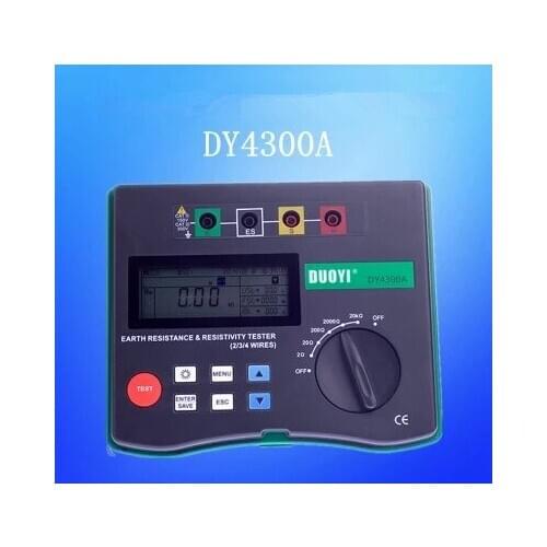 DY4300A 4 Pole Earth Resistance Tester with Min Resolution 0.01ohm