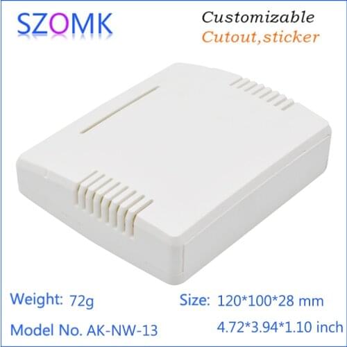 4 pcs, 120*100*28mm wall mounting wifi plastic router enclosure housing for pcb design abs plastic electronics switch box