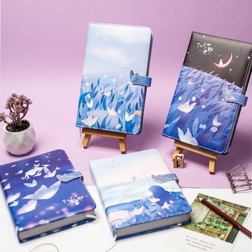 Aibelle noctilucous Handbook Notebooks and Journals Cute Daily Planner Notebook Bullet Journal School Office Kawaii Stationery