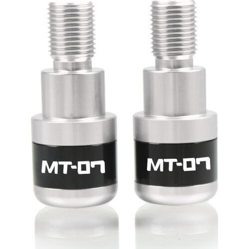 CNC Aluminum Motorcycle Metal Handle Bar Ends hand Grips handlebar cap end For yamaha mt-07 mt 07 2014-2017 with majesty logo