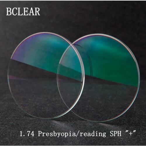 BCLEAR 1.74 Aspheric Ultra Thin Eyeglass Prescription Lenses Customized Presbyopia Myopia Reading For Eyes HMC EMI UV400 Diopter