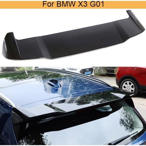 ABS Carbon Look / Glossy Black Painted Rear Roof Spoiler Wing Lip for BMW X3 G01 Not for X3M 2018 2019