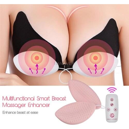 Wireless 3D Smart Beast Massager Breast enlargement Health care beauty Vibration enhancer Grow Bigger Knead Press Hammer Device
