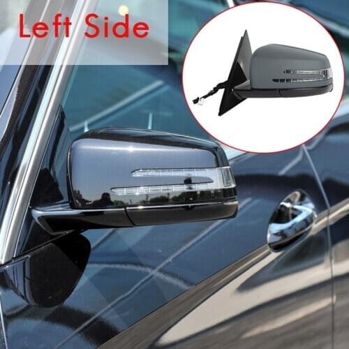 For 2010-2016 Mercedes Benz W212 E-Calss Side Door Power Rear View Mirror Assembly -Primer Paintable