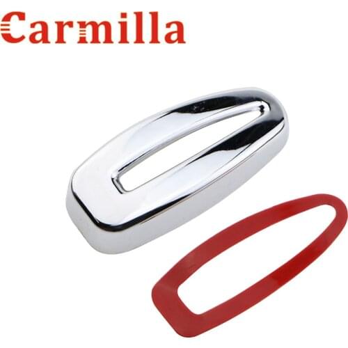 Carmilla ABS Chrome Car Inside Headlight Adjust Button Chrome Modified Sticker for Ford Fiesta Ecosport 2013 2014 2015 2016