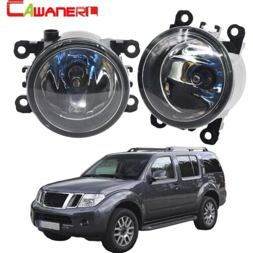 Cawanerl 2 X 100W Car Halogen Fog Light Daytime Running Lamp DRL 12V For Nissan Pathfinder Closed Off-Road Vehicle R51 2005-2012