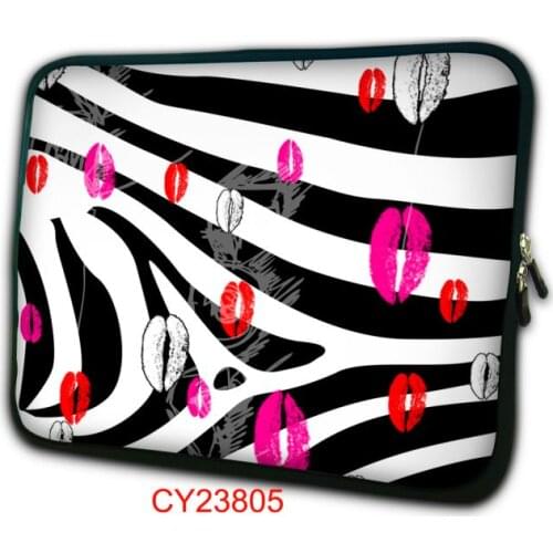 Lips Zebra Laptop Sleeve Bag For Macbook Pro Retina 13.3 15 pouch for Acer swift 13 14 15.6 inch notebook laptop case for women