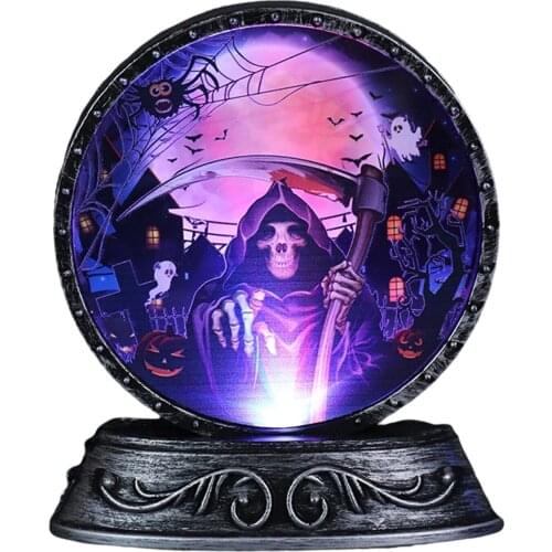 Halloween Decoration Props Pumpkin Lantern Night Light Halloween Desktop Ornament Lamp Decoration JDH88