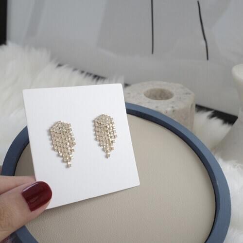 GorGor Dangle Earrings Women Originality Statement Minimalist Tassel Sense of Luxury Exquisite Valentines Day Gift A057