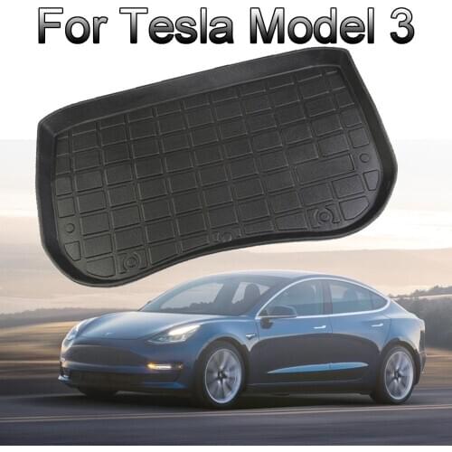 Front Cargo Tray Trunk Floor 1Pc TPE Custom Waterproof Fit For Tesla Model 3 Mat Anti-dust Boot Cargo Line Car Accessories
