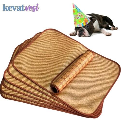 Pet Mat Summer Mat for Small Dogs Cats Sleeping Mat Pet Cooling Pad for Dog Chihuahua Cushion for Dog Bed Small Animals Supplies