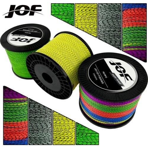 JOF 8 Strands Fishing Line 300M 500M 1000M Spot Multifilament Fishing Line Fishing Accessories Braided Cord For Fishing Carp