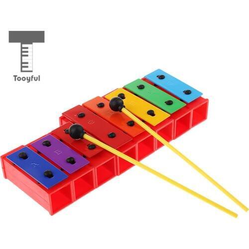 MagiDeal 1 Set 8 Tones Polychrome Xylophone Glockenspiel DIY Sound Brick Rhythm Toys for Children Music Enlightenment Toys