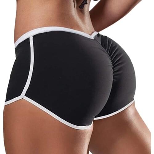 New Black Casual Solid Crop Wide Low Waist Workout Short Leggings Summer Above Knee Leggings Women Shorts Skinny Shorts