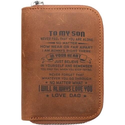 New RFID Blocking Credit Card Holders Anti-theft ID Bank Card Case Women Cardholder Crazy Horse Cow Leather Zipper Mini wallet