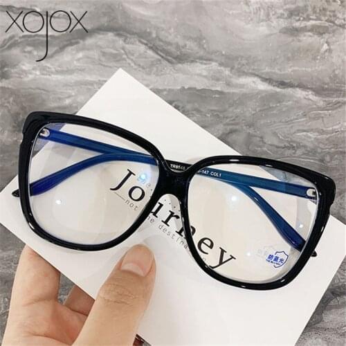 XojoX Anti-blue Light Glasses Frame Women Trendy Vintage Computer Mobile Phone Goggles TR90 Block Blue-ray Eyeglasses Frames