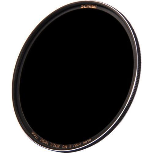 ZOMEI 62mm PRO II (PROII) Slim MC Multi-coated Neutral Density ND3.0 ND1000 1000X Lens Filter 10 Stops Optical Glass