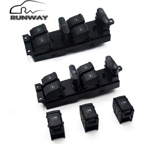 1J4959857B Power Window Switch for VW Golf 4 Jetta MK4 BORA BEETLE Passat B5 1J4 959 857 B 1J4 959 857D Control Button Console
