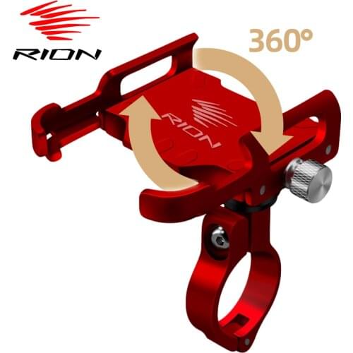 RION Cycling Bike Stand Adjustable Bicycle Holder 360 Rotatable Mobile Phone Holder Aluminum Non-slip MTB Soporte Bicicleta