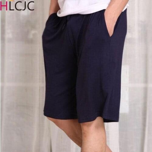 2021 New Summer Large Size 4XL Mens Shorts Cotton Modal Casual Home Pants Thin Section Loose Shorts Pajamas Men Pajama Pants