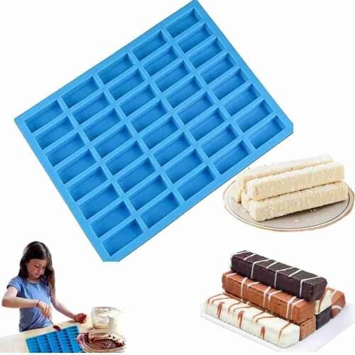 40 Cavity Rectangle Soap Bar Mold Silicone Mold For DIY Home Soap Making Small Soap Molds