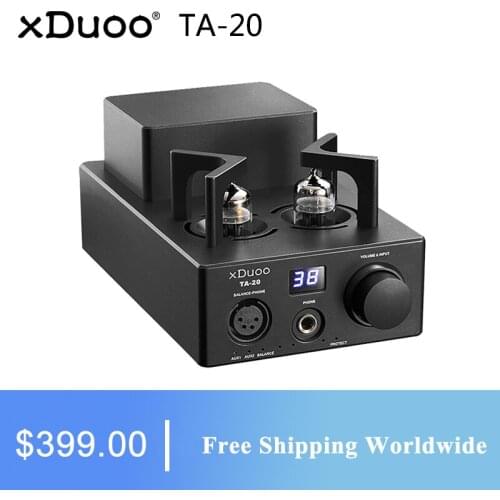 XDUOO TA-20 HIFI High Performance Balanced Classical 12Au7 Tube stereo audio headphone Amplifier with XLR AUX