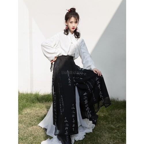 2021 hanfu chinese style ancient song costume traditional folk dance stage performance hanfu retro women princess fairy dress