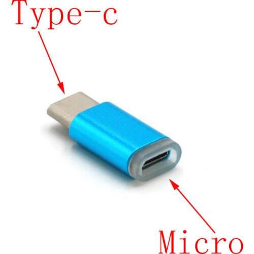 50pcs Type-C To Micro Data Charging Adapter Converter For Huawei P9 LG G5 for Xiaomi mi5 4c mi5s plus