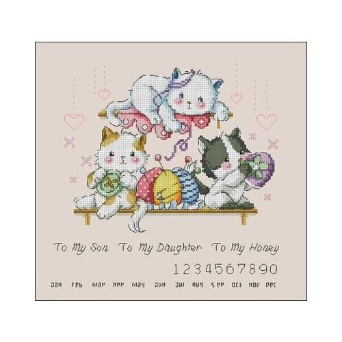Mouse avatar Counted Cross Stitch Kit Cross stitch RS cotton with cross stitch Phonograph Soda G122 Sewing Cats