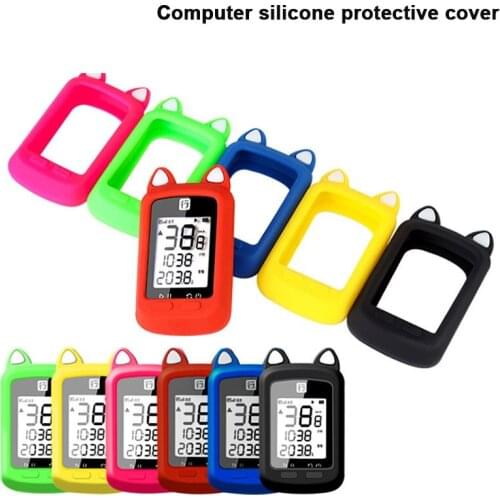 Mountain Bike Stopwatch Cover Bike Computer G + Silicone Protector Case ireless GPS Speedometer Waterproof Anti-drop Case
