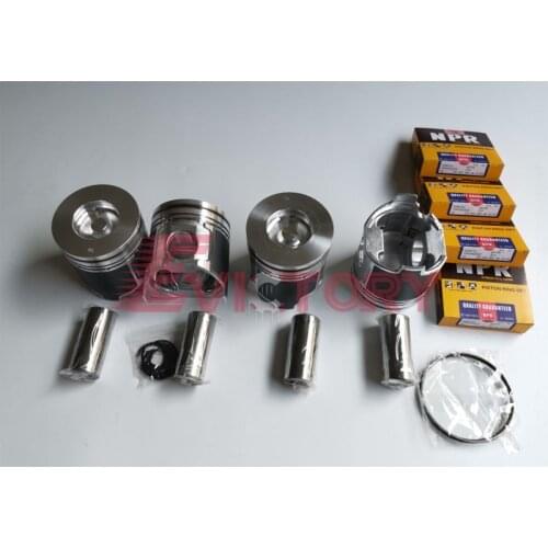 For YANMAR 4TNE106T 4TNE106-T crankshaft connecting rod bearing piston ring kit