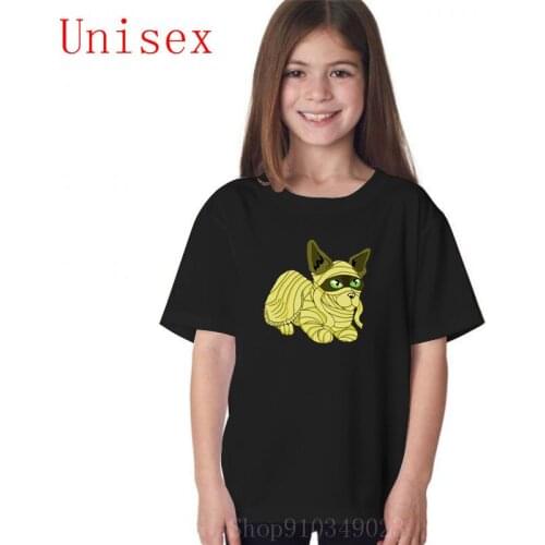Egyptian Mummy Cat t shirt boys teen girls clothing kids clothes girls kids tshirts boys shorts comfortable summer clothes