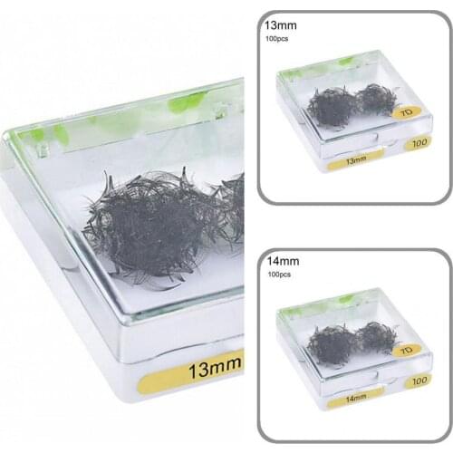 Artificial Fiber 100Pcs/Box Harmless Fashion 3D Artificial Eyelashes Eye Beauty Fake Lashes Non-irritating for Girls