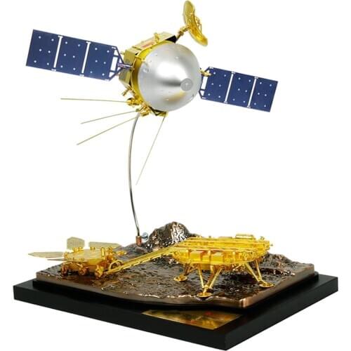 Space Mars Exploration Rover 3D Metal Alloy Model Tianwen-1 Model Set Scene Matching