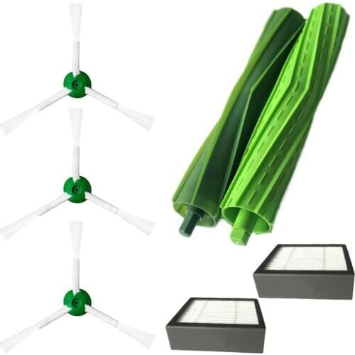 Bristle Side Brush Filter Set i7 i7+/i7 Plus E5 E6 E7 Cleaner Filters And Bristle Brush