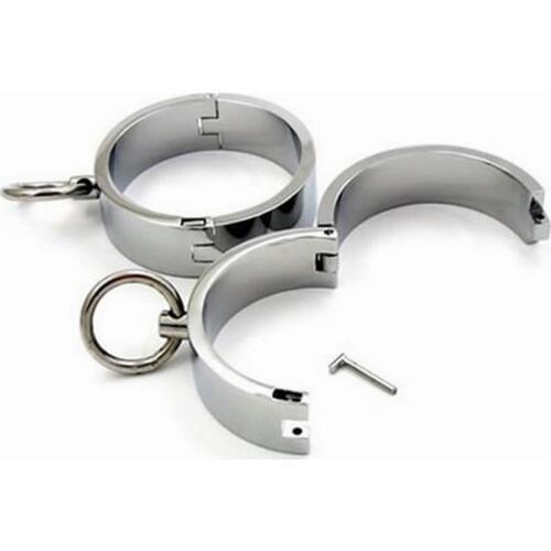 Metal Circular Ankle Cuffs Bondage Restraint Slave Handcuff BDSM Sex Toys For Couple Adult Games erotic Toys