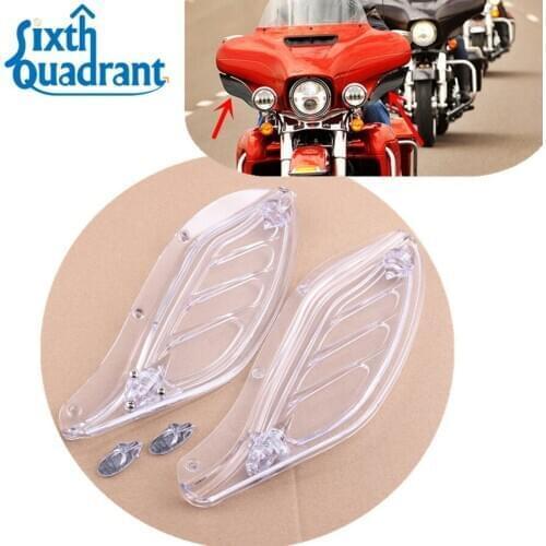 Adjustable Windshield Side Wing Windshield Air Deflector for 96-13 Harlay-Davidson Electra Glide, Street Glide and Trike models
