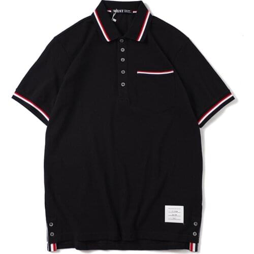 High New Novelty 2020 Men Punk Classic striped stars Fashion Polo Shirts Shirt Hip Hop Skateboard Cotton Polo Top Tee #a1